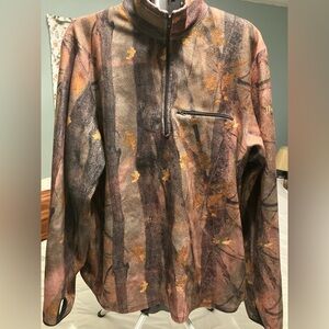 Hycreek Camouflage Fleece Quarter Zip Pullover Hunting Jacket